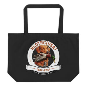 Large organic tote bag- black nose