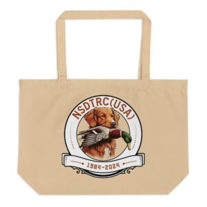 Large organic tote bag- black nose