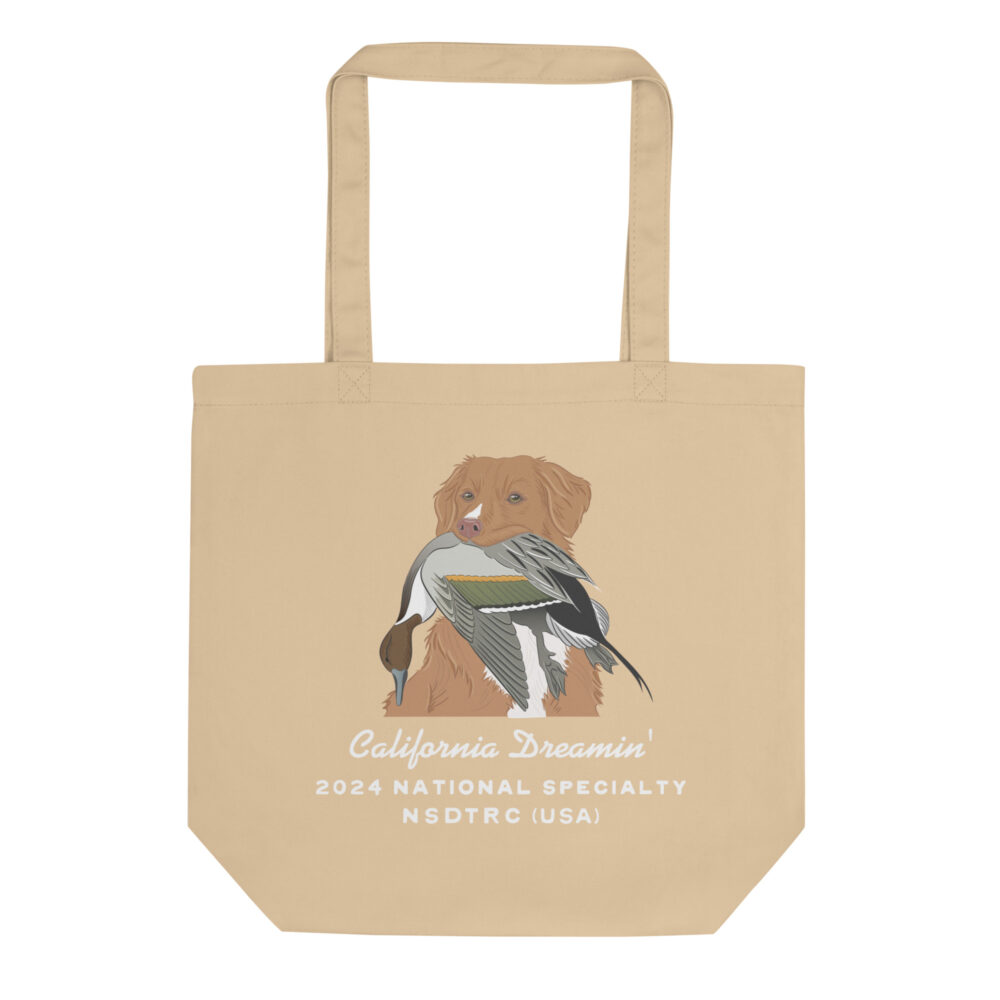 Canvas Tote bag - Toller w/ Pintail (Pink Nose)
