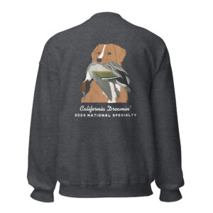 Unisex Sweatshirt – Toller w/ Pintail (Black Nose)