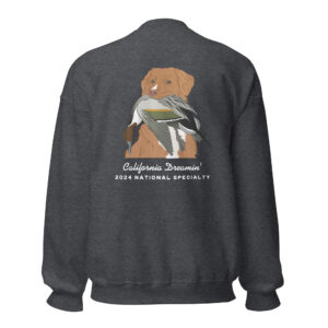 Unisex Sweatshirt – Toller w/ Pintail (Pink Nose)