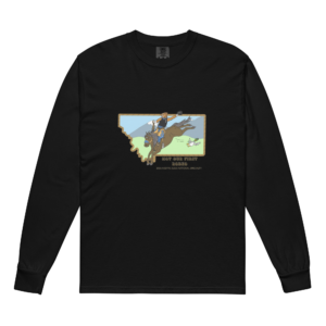 Garment-dyed heavyweight long-sleeve shirt