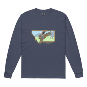 Garment-dyed heavyweight long-sleeve shirt